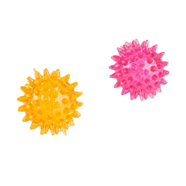 Leaps & Bounds Spiny Ball Assorted Dog Chew Toy, Small